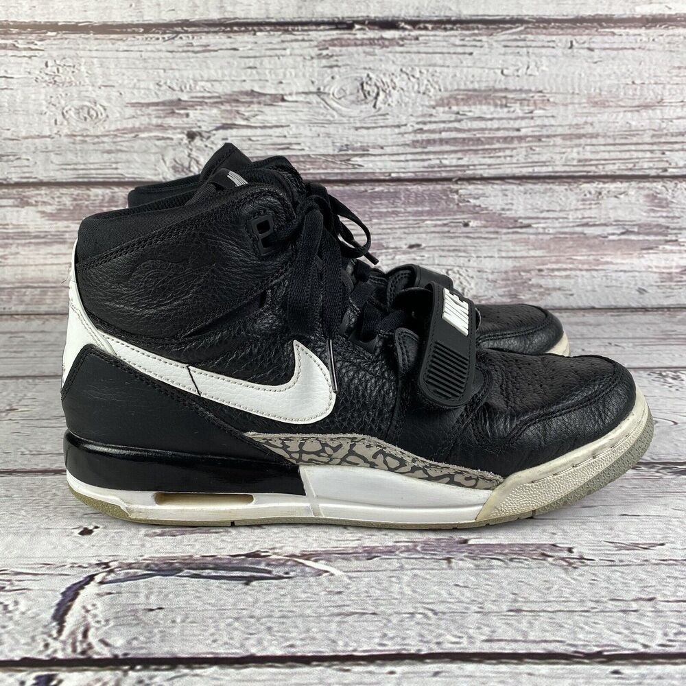 Nike Air Jordan Legacy 312 High Top Sneakers Black White Youth Size 7
